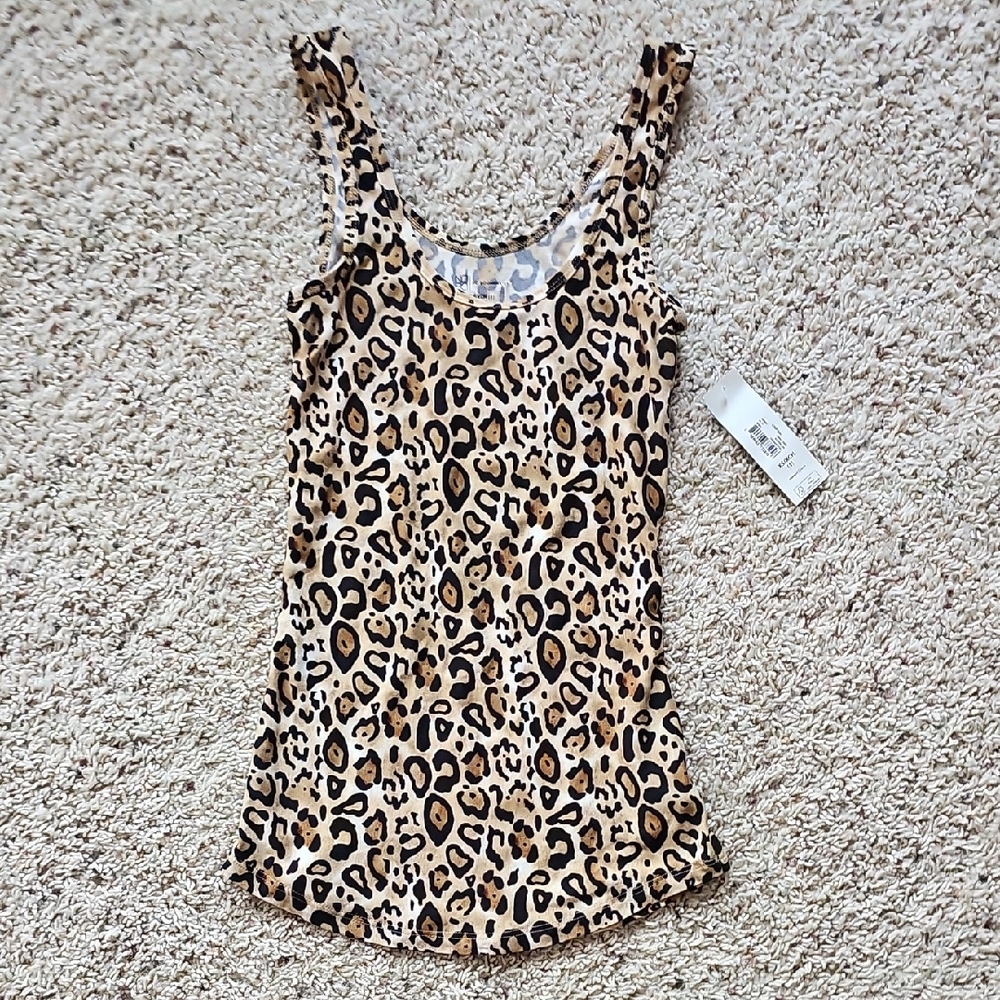 No Boundaries Leopard Print Tank Top